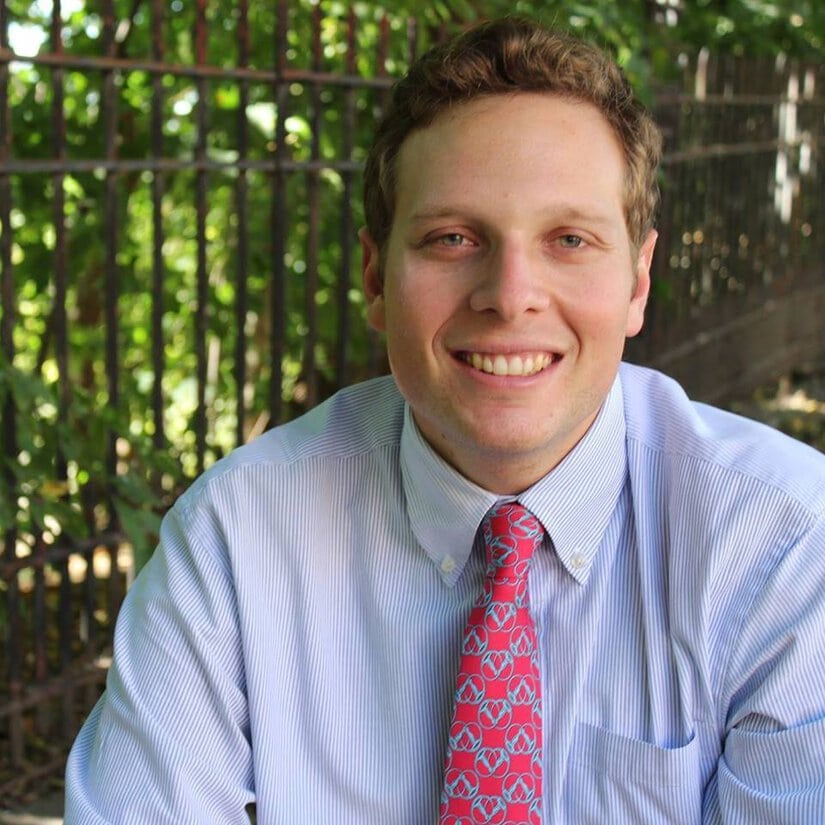 Ross Barkan standing by Shore Road Park in Bay Ridge, Brooklyn