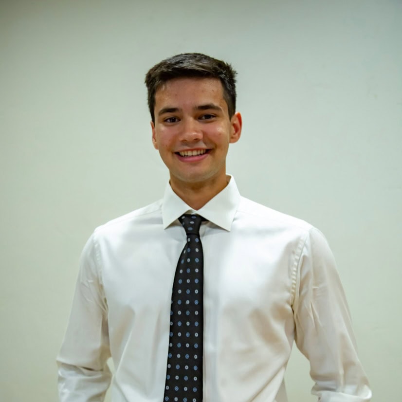 Young man smiling