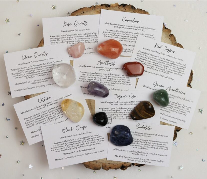 Healing crystals gift set – mindful stocking filler for teens under £20
