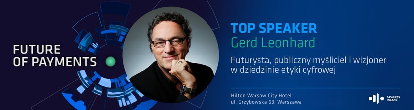 Gościem specjalnym, który otworzy tegoroczną edycję Future of Payments, będzie Gerd Leonhard - jeden z czołowych światowych futurystów, ekspert ds. wpływu technologii na społeczeństwo, a także dyrektor The Futures Agency, globalnej sieci ponad 30 czołowych futurystów.