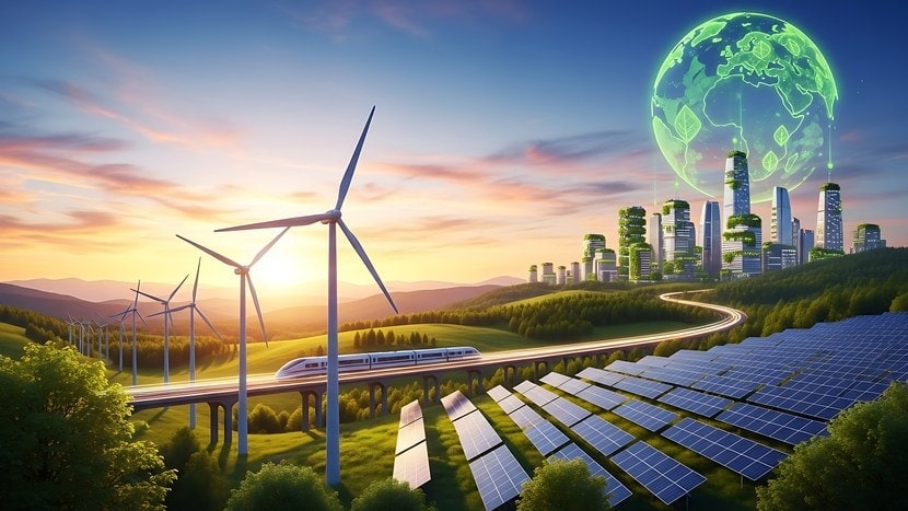 wiatraki, PV, zielone miasto