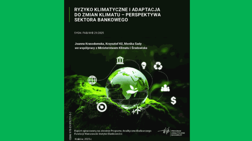 Raport „Ryzyko klimatyczne i adaptacja do zmian klimatu – perspektywa sektora bankowego” . Źródło: ZBP