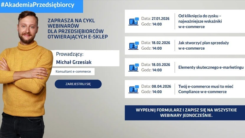 Fundacja Polska Bezgotówkowa zaprasza przedsiębiorców na cykl webinarów poświęconych e-commerce