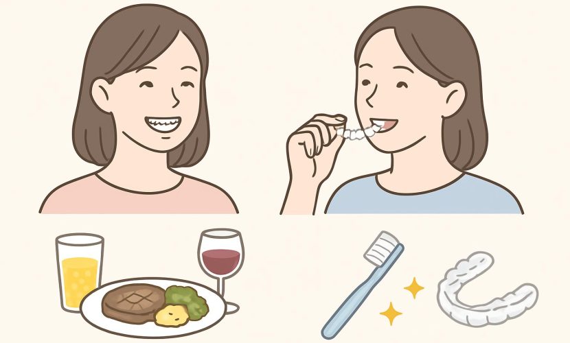矯正中の飲み会や外食で気をつけることは？装置別の対策
