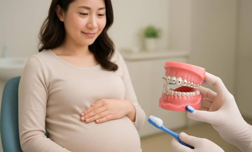 妊娠中でも歯列矯正は続けられる？通院時の注意点