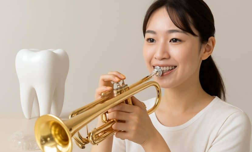 矯正中に楽器は演奏できる？吹奏楽とワイヤー矯正の注意点