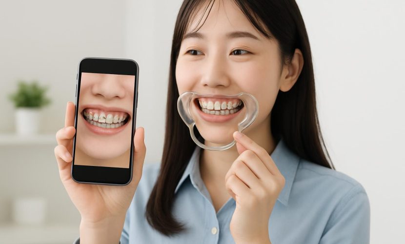 矯正治療中に歯が動く方向を自分で確認できる？写真記録の注意点