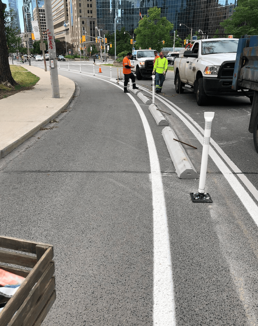 Toronto installs two more separated bike lanes, announces more ActiveTO weekend road closures