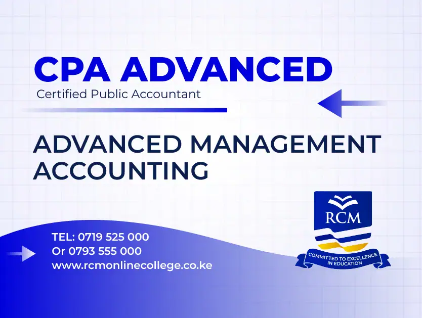 Advanced Management Accounting, RCM Online College