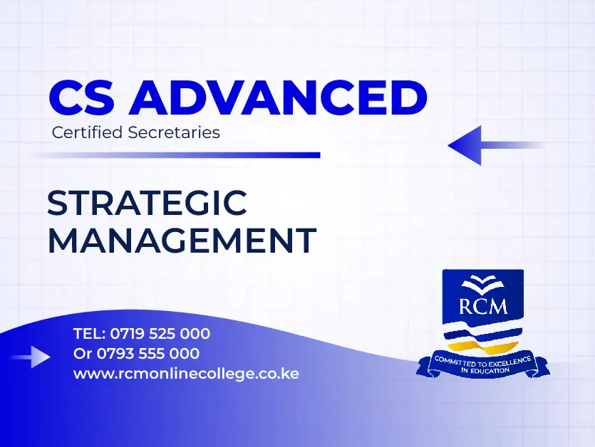 RCM Online College, Strategic Management