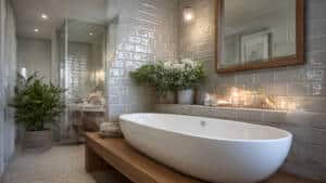 Slip-Resistant Bathroom Tiles