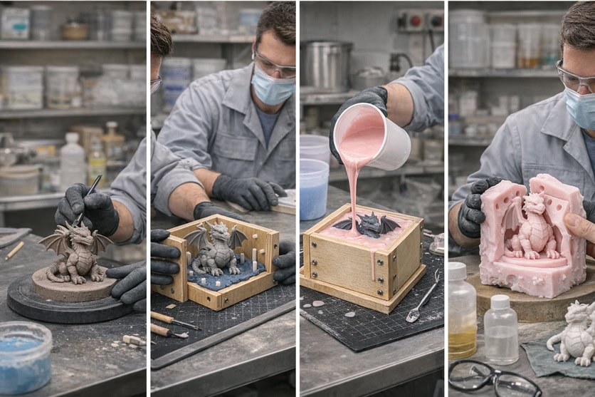 RTV Silicone Mold Making Process Step by Step