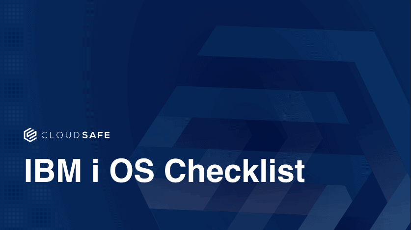 IBM i OS Checklist