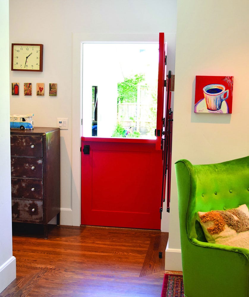 barndoor red back door
