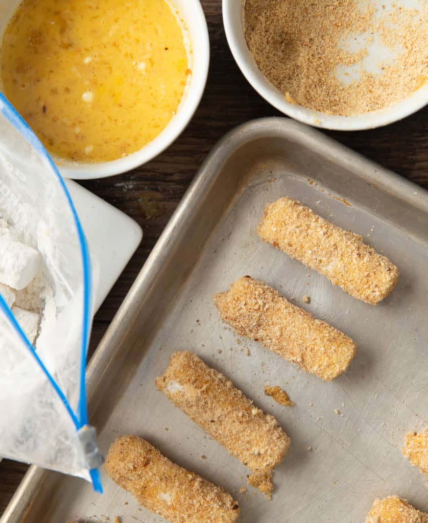 how to cook frozen mozzarella sticks