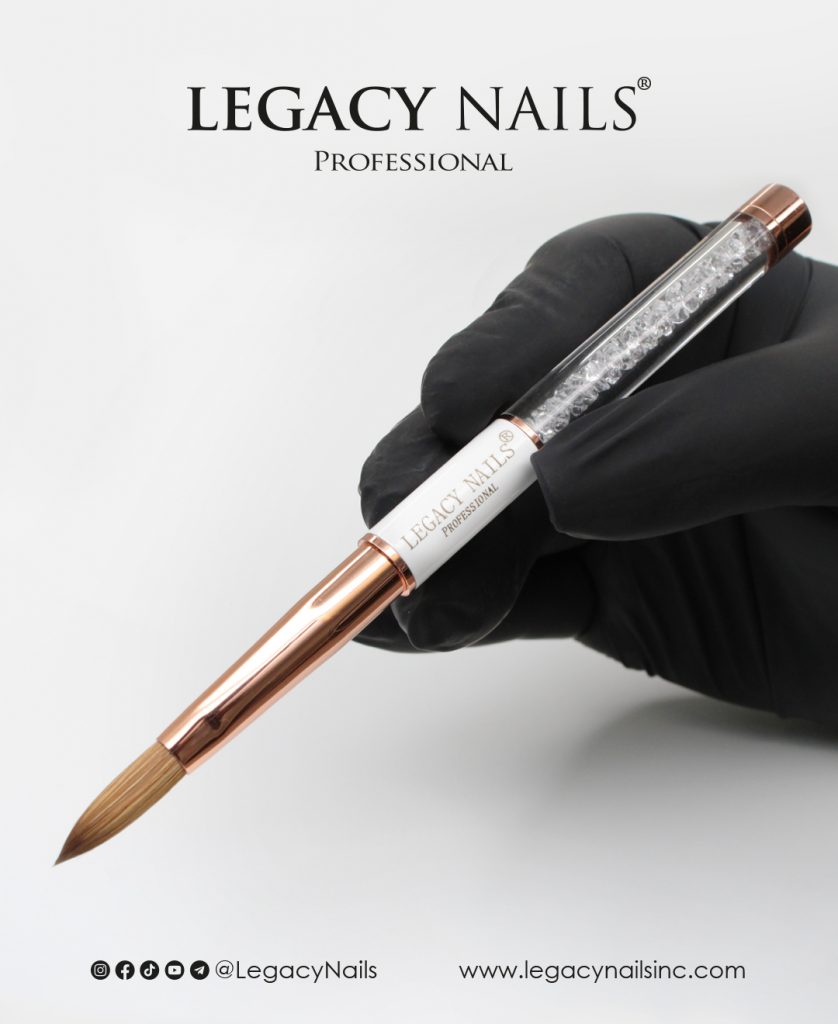 Dominando el Arte de las Uñas Acrílicas: Guía de Herramientas y Equipos Esenciales 3 White Nail Brush LNWNB 08 F3