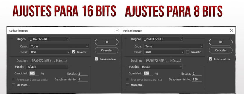 Ajustes Enfoque por separación de frecuencias