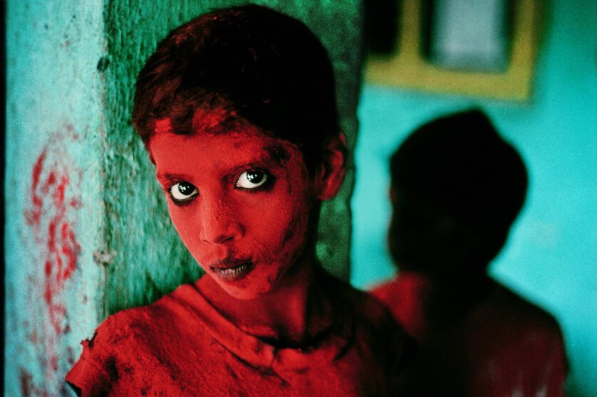 Boy participating in the festival of Ganesh