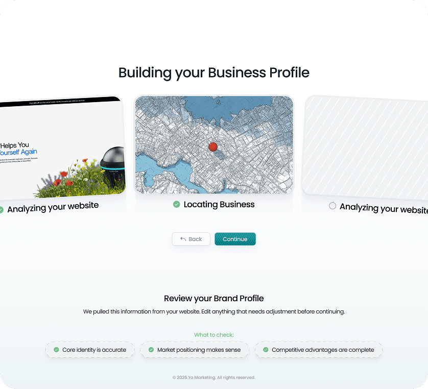 Yo MaaS AI Marketing Step 2 Audit Scan