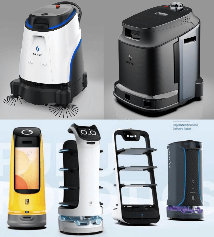 商用ロボット　掃除ロボット　配膳ロボット