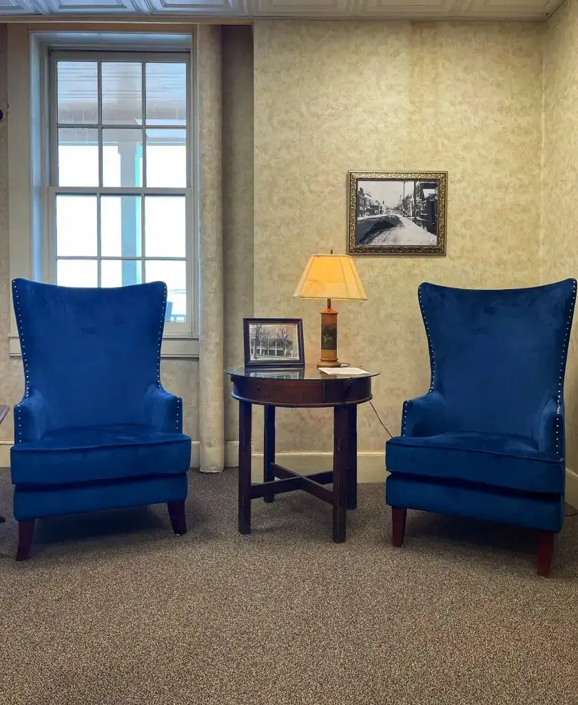 Mullins Hotel sitting area Moorefield West Virginia