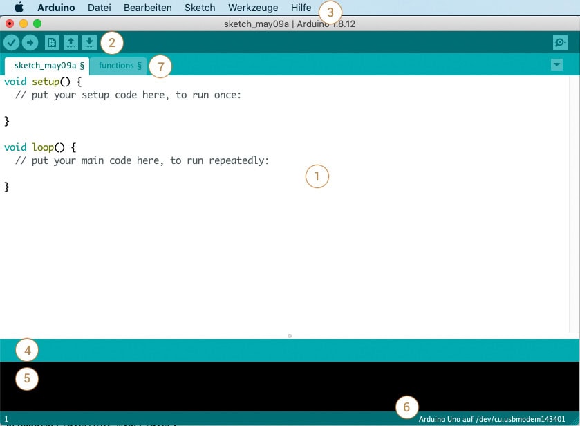 Arduino IDE Software Überblick