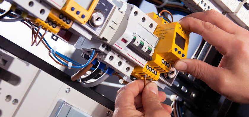 Electrician working