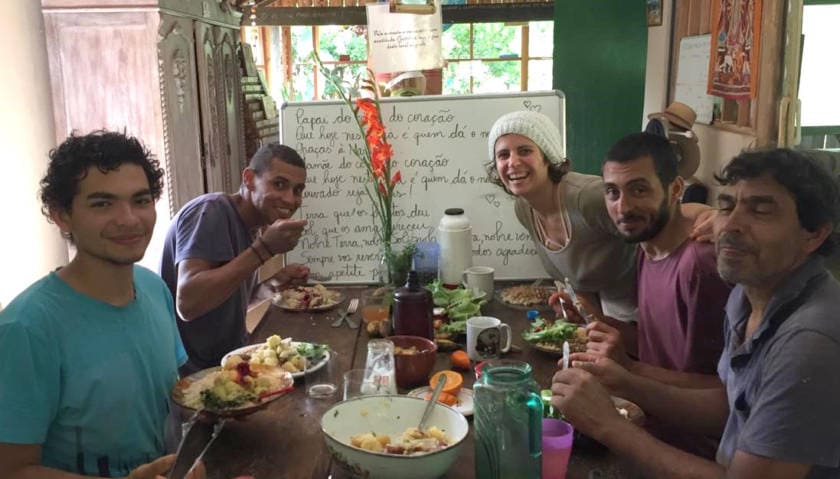 almoço dos voluntários