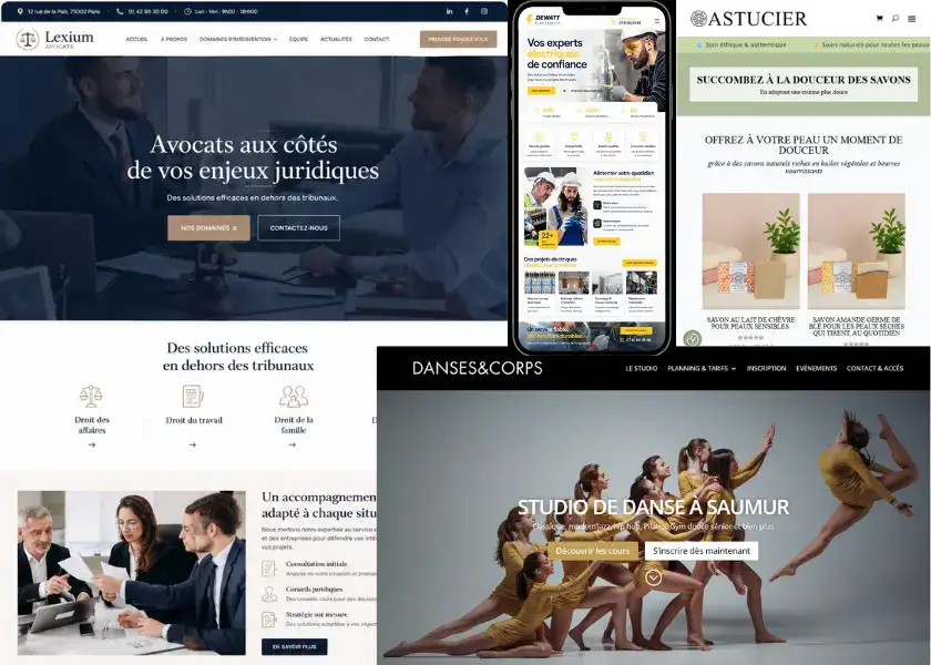 Création refonte site web vitrine ecommerce