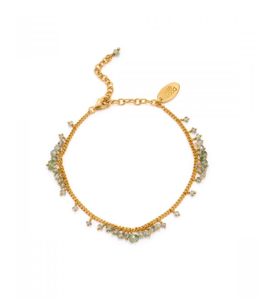 Green amethyst bracelet by Kate Wood