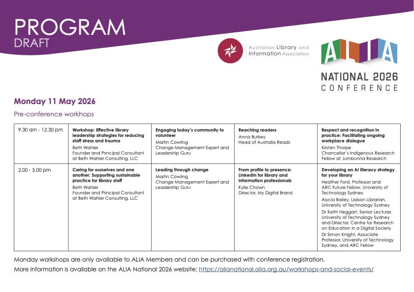 ALIA National DRAFT program