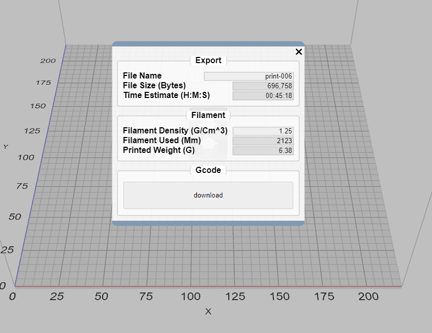 kirimoto exporting sliced gcode