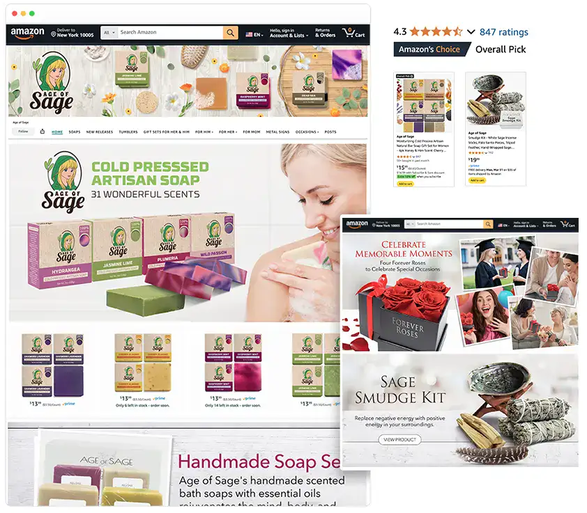 amazon brand store age of sage