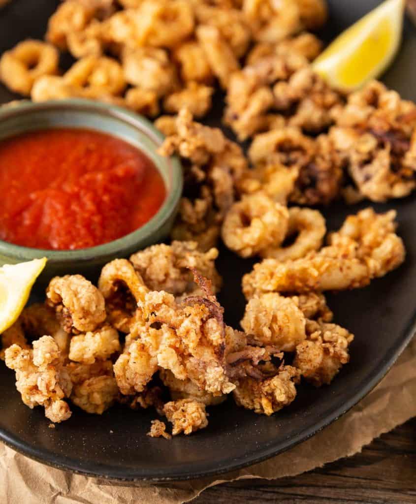 light and crispy fried calamari recipe