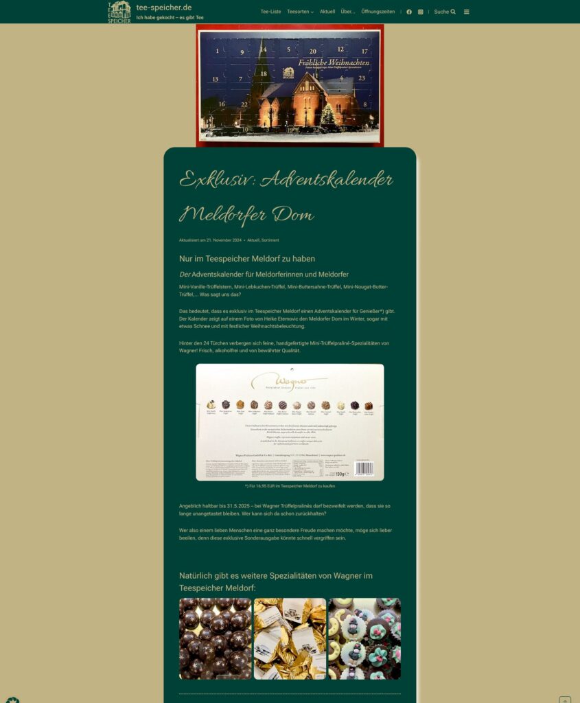 Teespeicher Beitrag