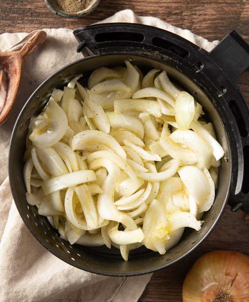 how to air fry onions