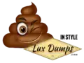 Lux Dumps luxury Restroom Trailers mascot