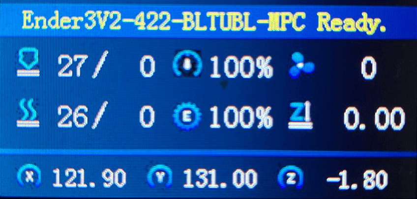 checking the z-axis value on the screen
