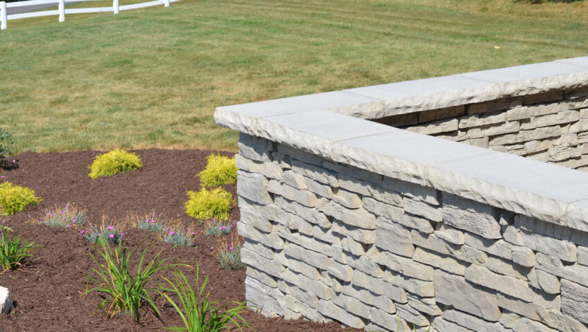 Retaining Wall Stone Landscaping - BLC Yardworks Yorkville, IL