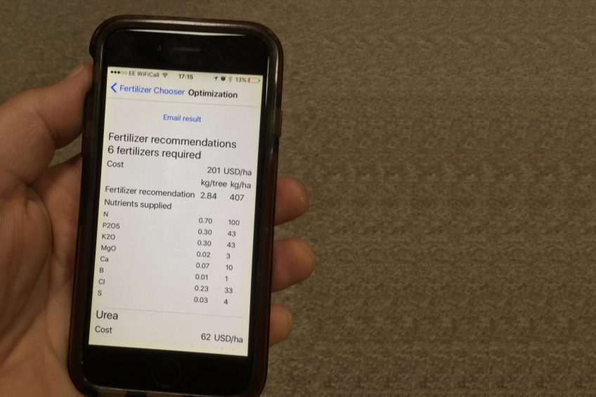 Smartphone app helps farmers slash fertilizer costs