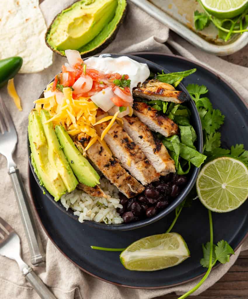 Chicken and Rice Burrito Bowl