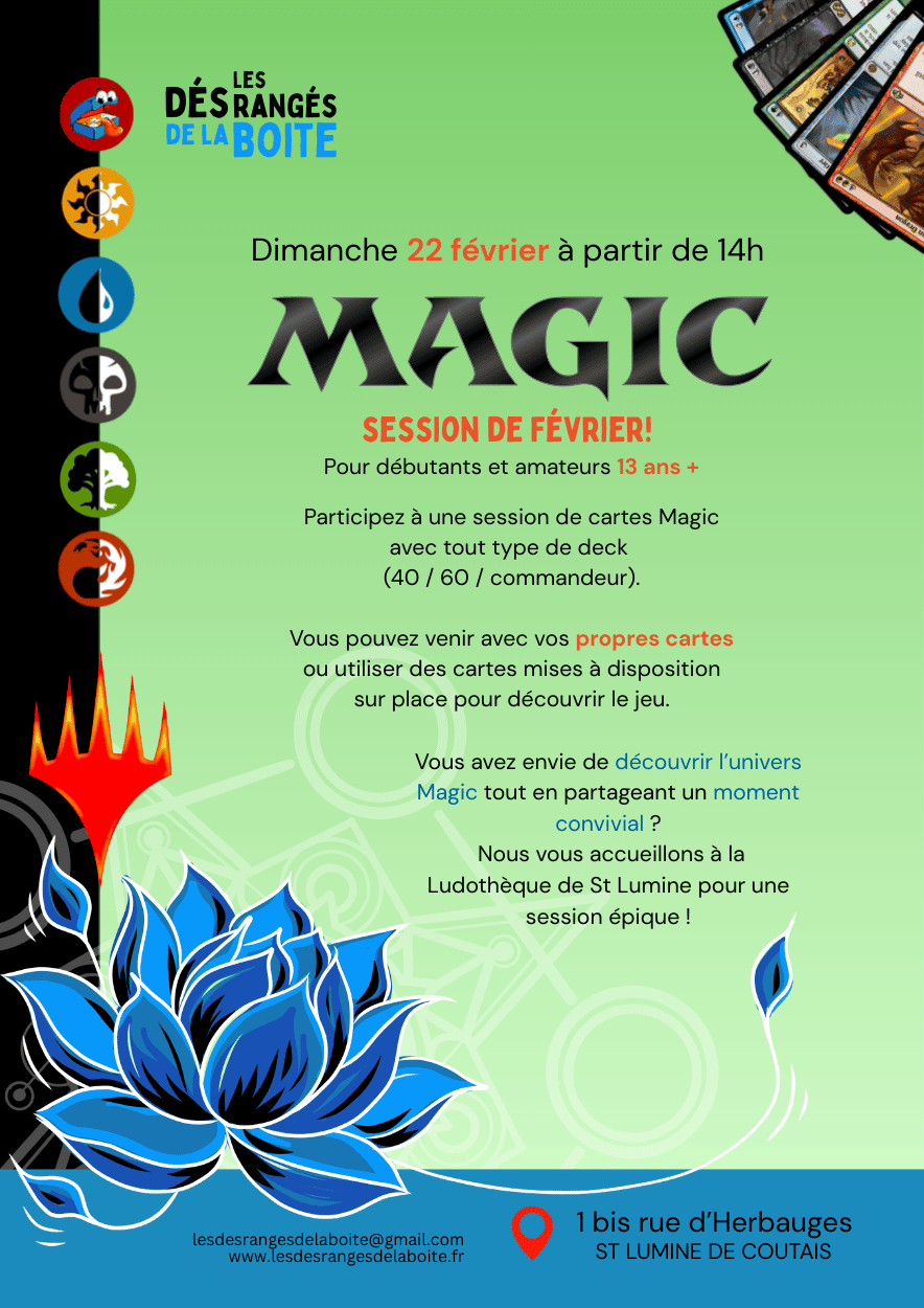 Affiche Magic TCG du 22 février 2026