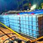 Barang bukti BBM diduga berasal dari praktik pengecoran di sejumlah SPBU.