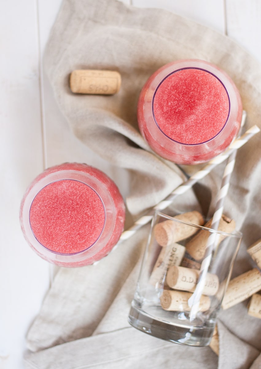 Frozen Rosé Frosé cocktail