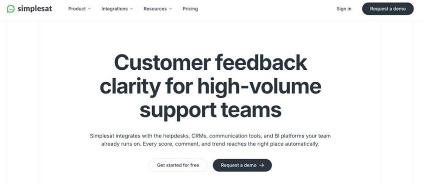 Simplesat homepage
