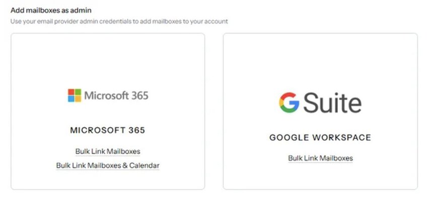 TTR bulk link mailboxes