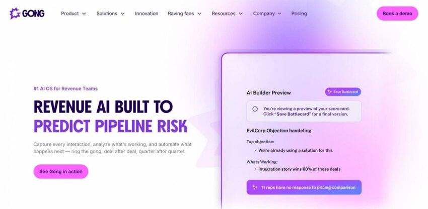 Gong homepage