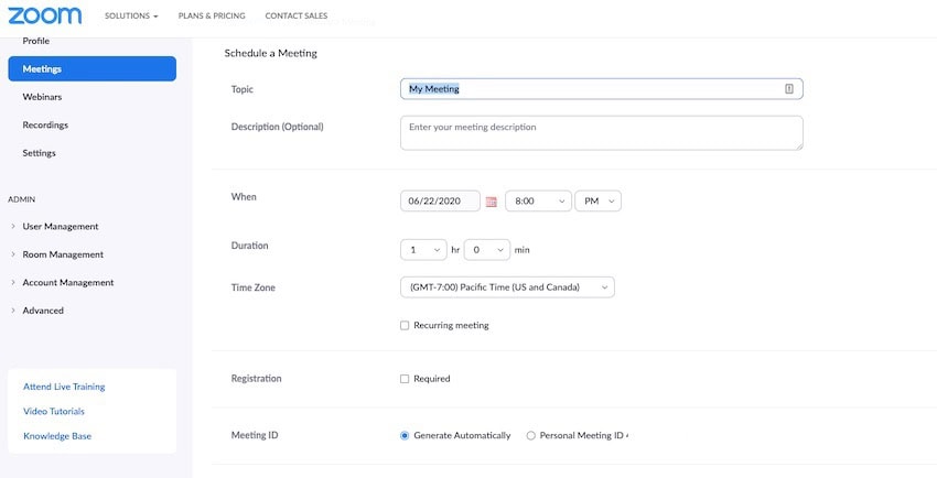 How to Enable and Require Registration in Scheduled Zoom Meetings