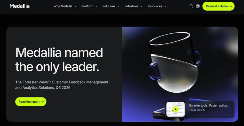 Medallia homepage