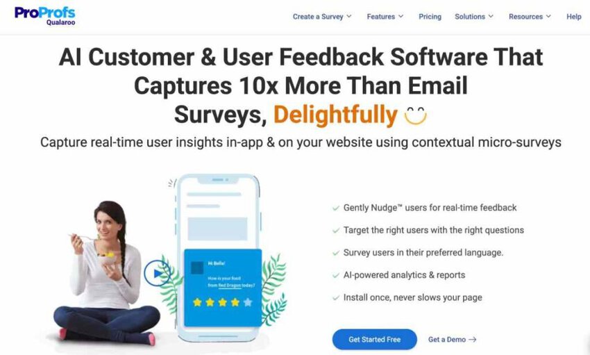 Qualaroo homepage